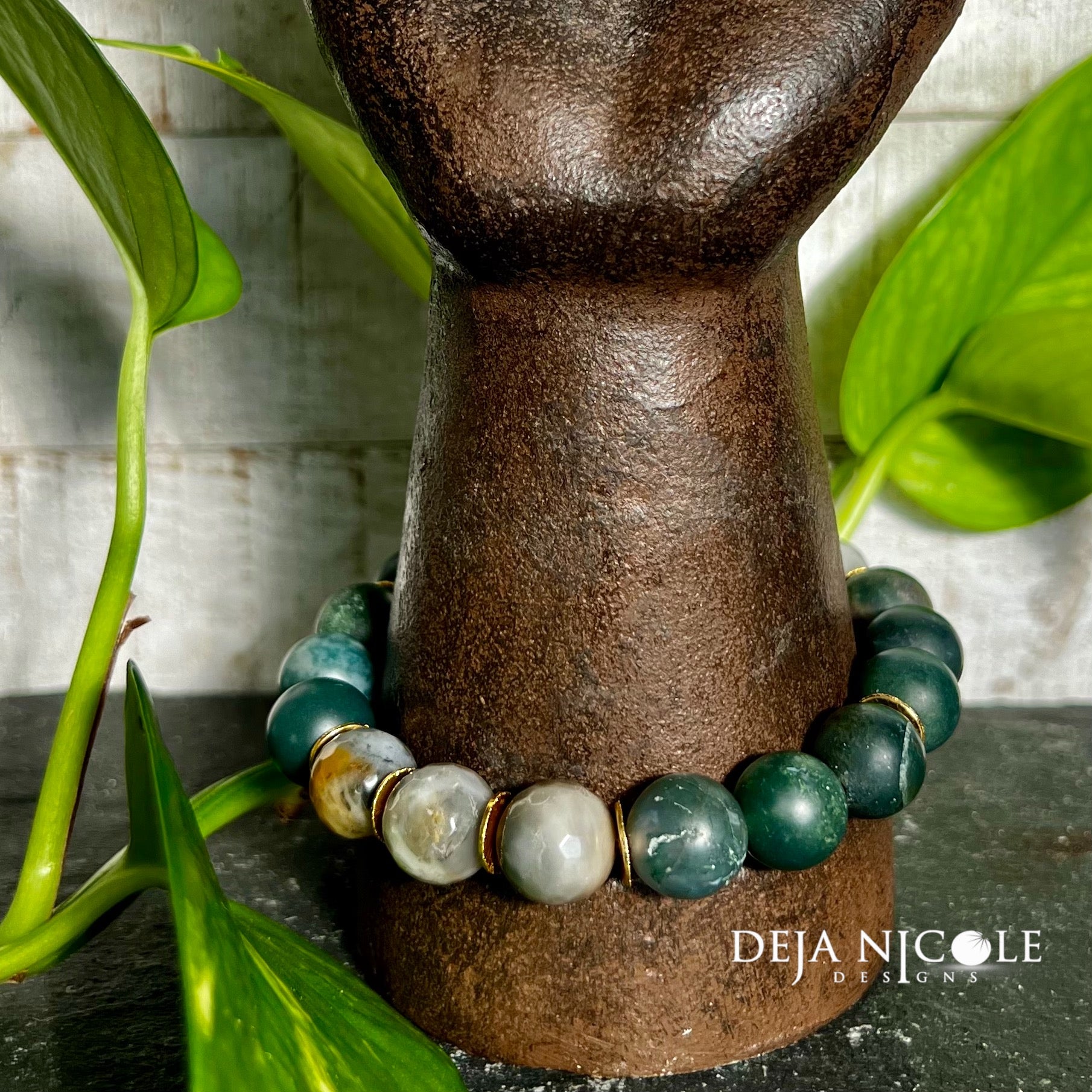 Forest Ember Gemstone Bracelet