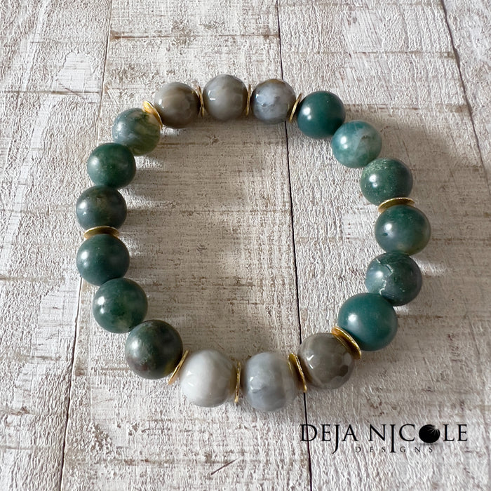 Forest Ember Gemstone Bracelet